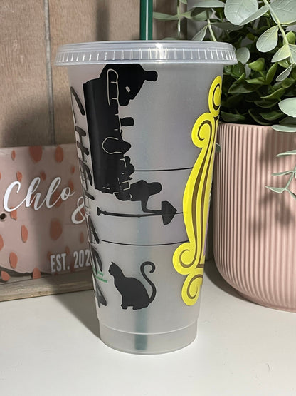 FRIENDS Theme Cold Cup | Gifts for Her | Friends TV Show Inspired | Reusable | Chlo & Co