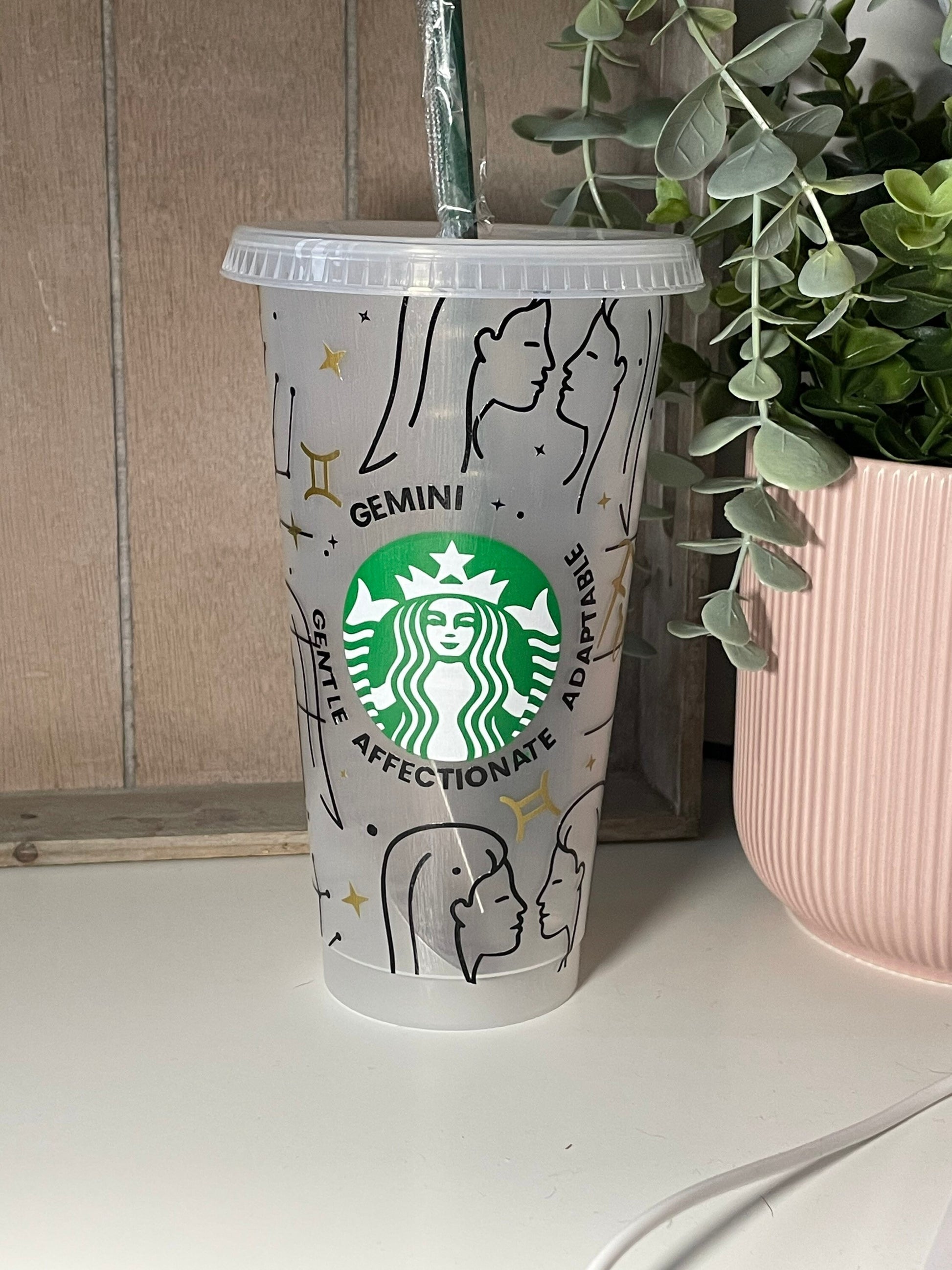 ZODIAC Cold Cup | Astrological Astrology Star Sign | Personalised Starbucks Reusable Cold Cup | Custom Sbux Tumbler