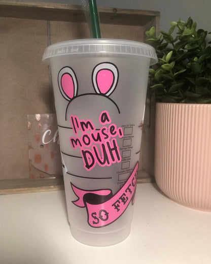 MEAN GIRLS Theme Cold Cup Tumbler | So Fetch Burn Book | Pink Reusable Gift for Teen Her | Chlo & Co