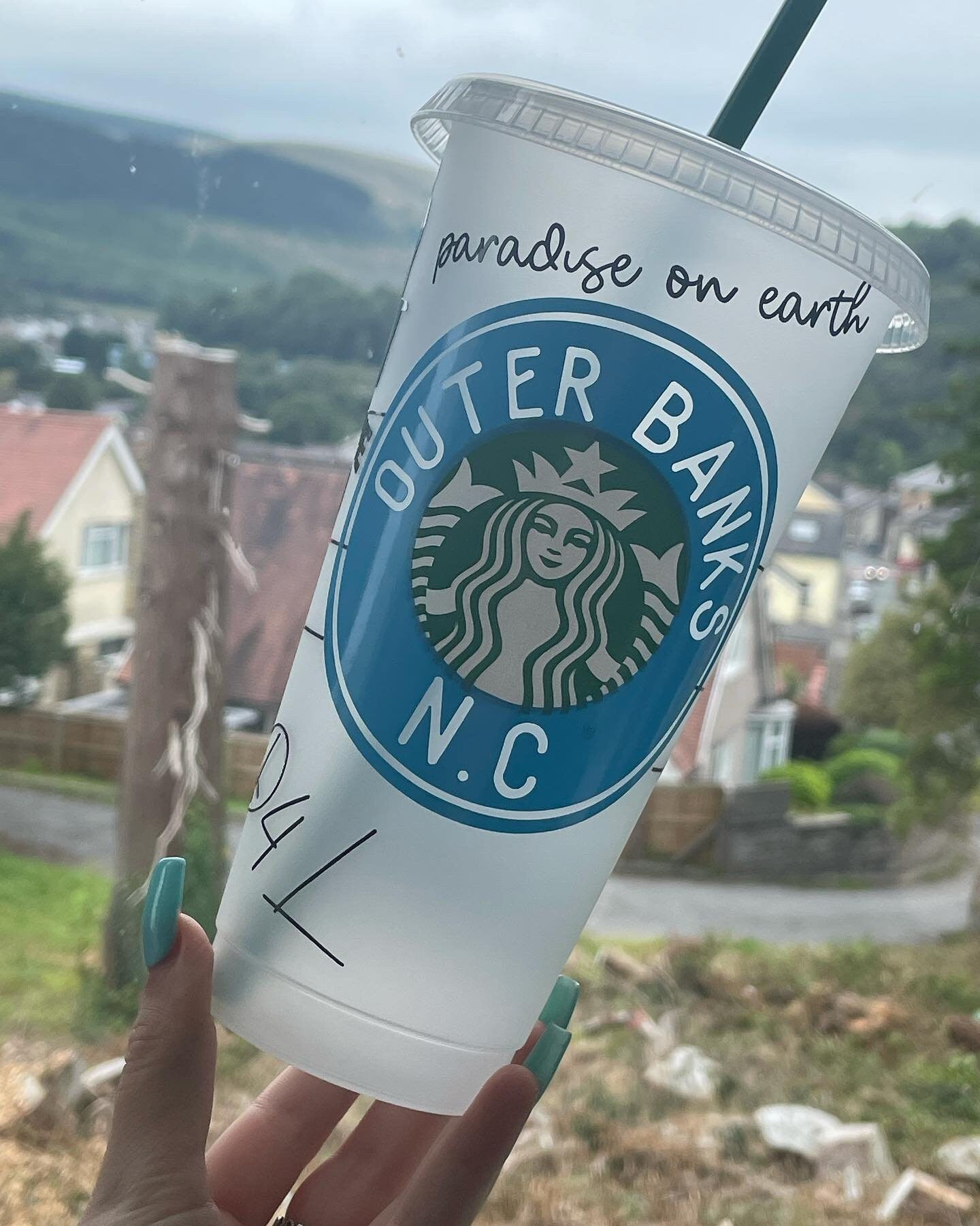 OUTER BANKS Cold Cup | OBX Pogue Life Personalised Vinyl Decal Cup | Gifts Unique Customised | Chlo & Co