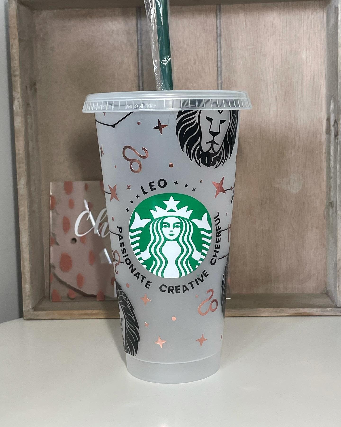 ZODIAC Cold Cup | Astrological Astrology Star Sign | Personalised Starbucks Reusable Cold Cup | Custom Sbux Tumbler