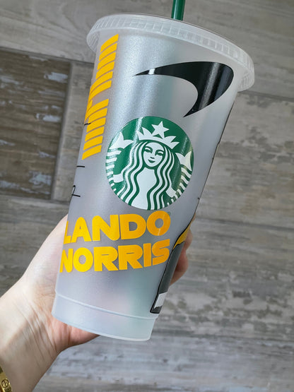 LANDO NORRIS F1 Cold Cup | Personalised Formula 1 McLaren Tumbler | Race Day LN4