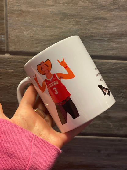 DANIEL RICCIARDO F1 Mug | Enjoy the Butterflies | Hand Drawn Illustration DR3 McLaren Formula 1