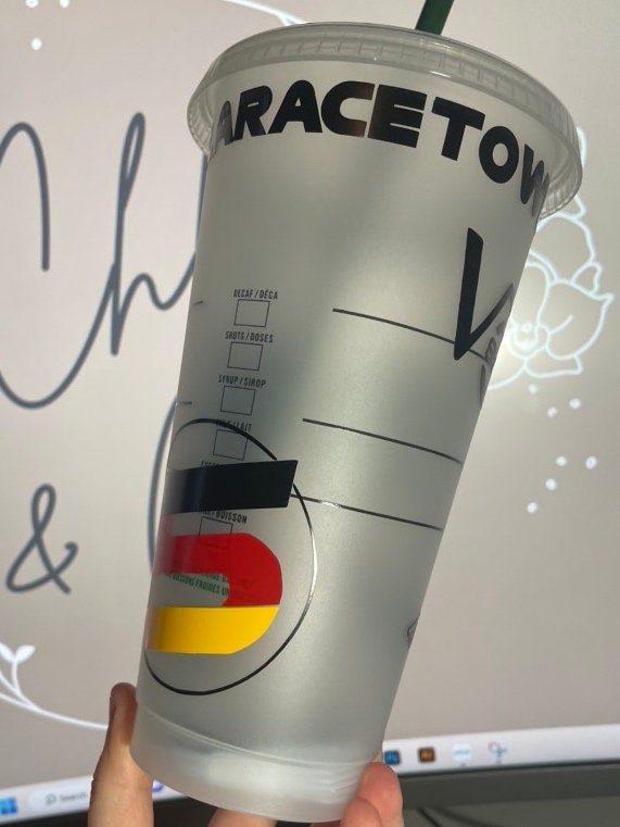 SEBASTIAN VETTEL F1 Cold Cup | Personalised Formula 1 Aston Martin Tumbler | Danke Seb There is still a race to win SV5