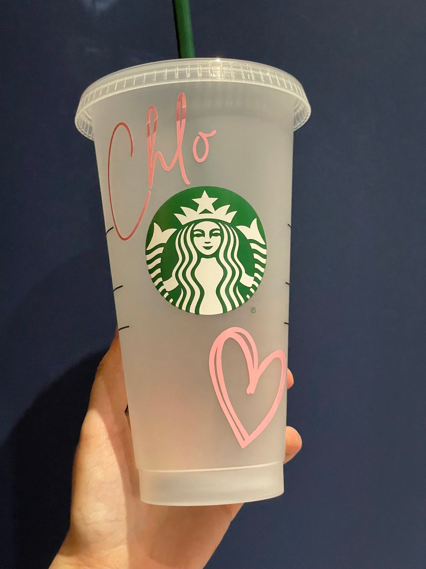 SIMPLE BUT SWEET Custom Cold Cup Uk | Personalised Tumbler Designs | Reusable Cold Cups | Straw and Lid Included