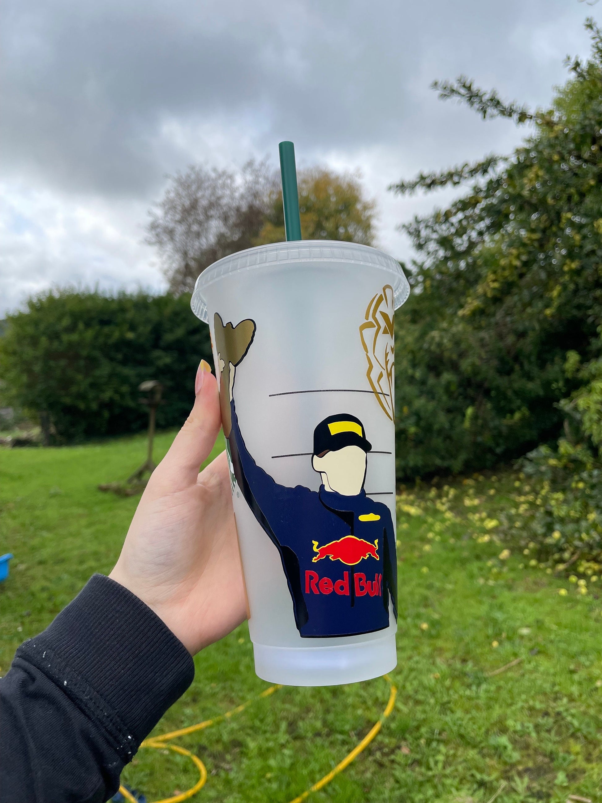 MAX VERSTAPPEN F1 Cold Cup | Personalised Formula 1 Red Bull Tumbler | Race Day Super Max V3rstappen Third World Champion