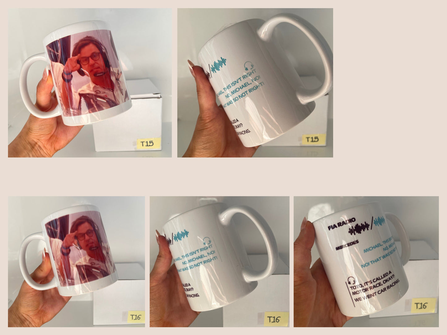 IMPERFECT MUGS | F1 Toto Wolff Ceramic Mug | Abu Dhabi Grand Prix Final Funny Meme Coffee Cup | Customised Formula 1 Gift