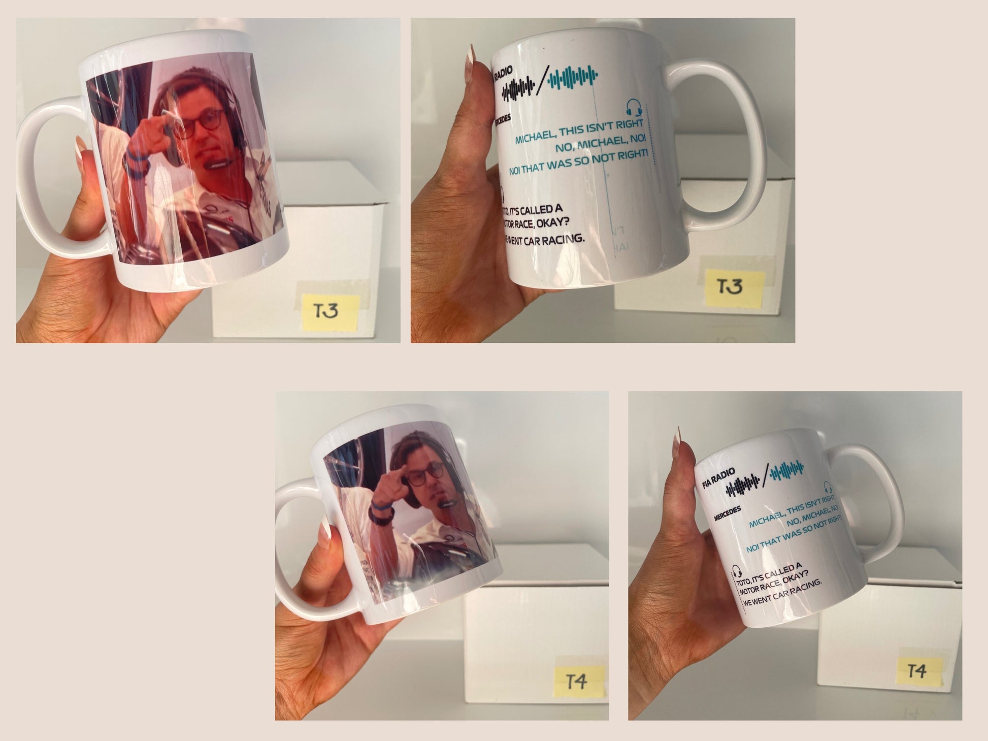 IMPERFECT MUGS | F1 Toto Wolff Ceramic Mug | Abu Dhabi Grand Prix Final Funny Meme Coffee Cup | Customised Formula 1 Gift