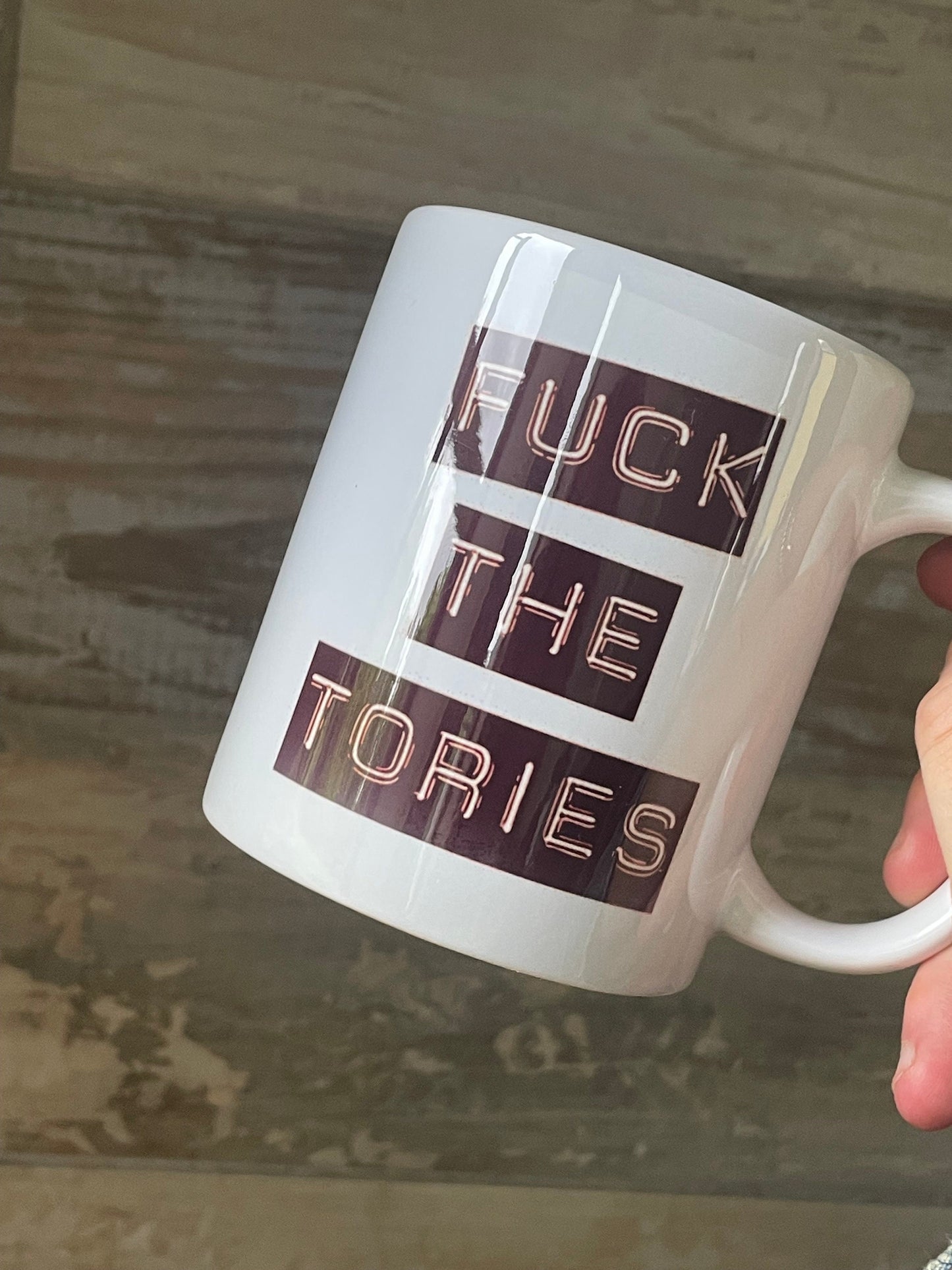 F THE TORIES Mug | Ceramic Voting Coffee Cup Conservatives Labour Uk British Prime Minister Banter Humour Mug