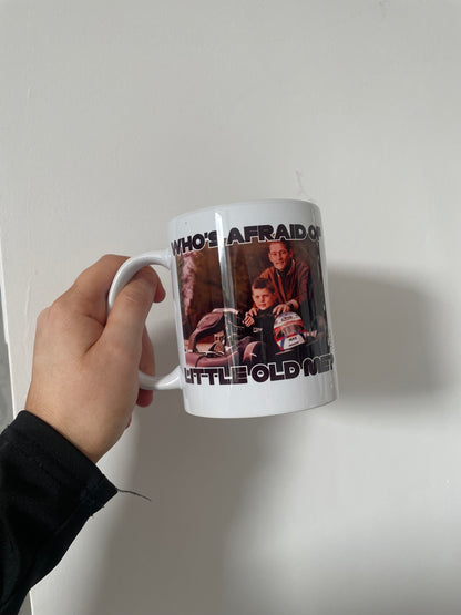 MAX VERSTAPPEN MUG | Who's Afraid of Little Old Me Ceramic Mug | Waolom World Champion F1 Humour | World Champion Formula One MV1 Dutch TS13