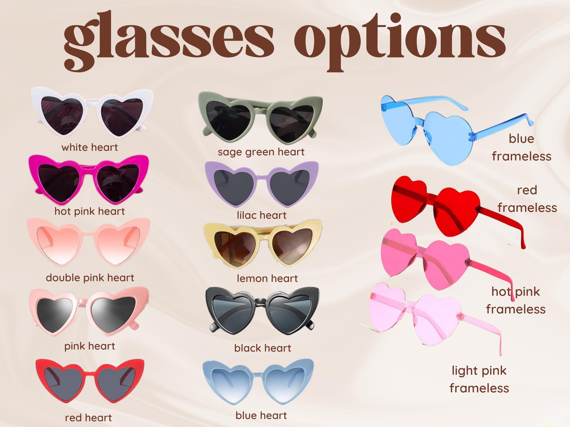 Custom Oasis Inspired Beaded Heart Sunglasses |Summer Show Festival Glasses | Personalised Retro Y2K Shades | Rave & Concert Accessory