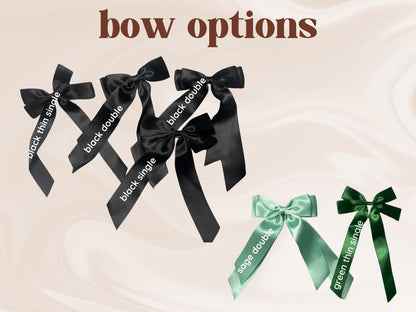 Custom EIHL NHL Team Hair Bow | Personalised Hockey Bow with Team Colours & Diamanté Name Beads | Player Girlfriend Gift | Rink Accessories