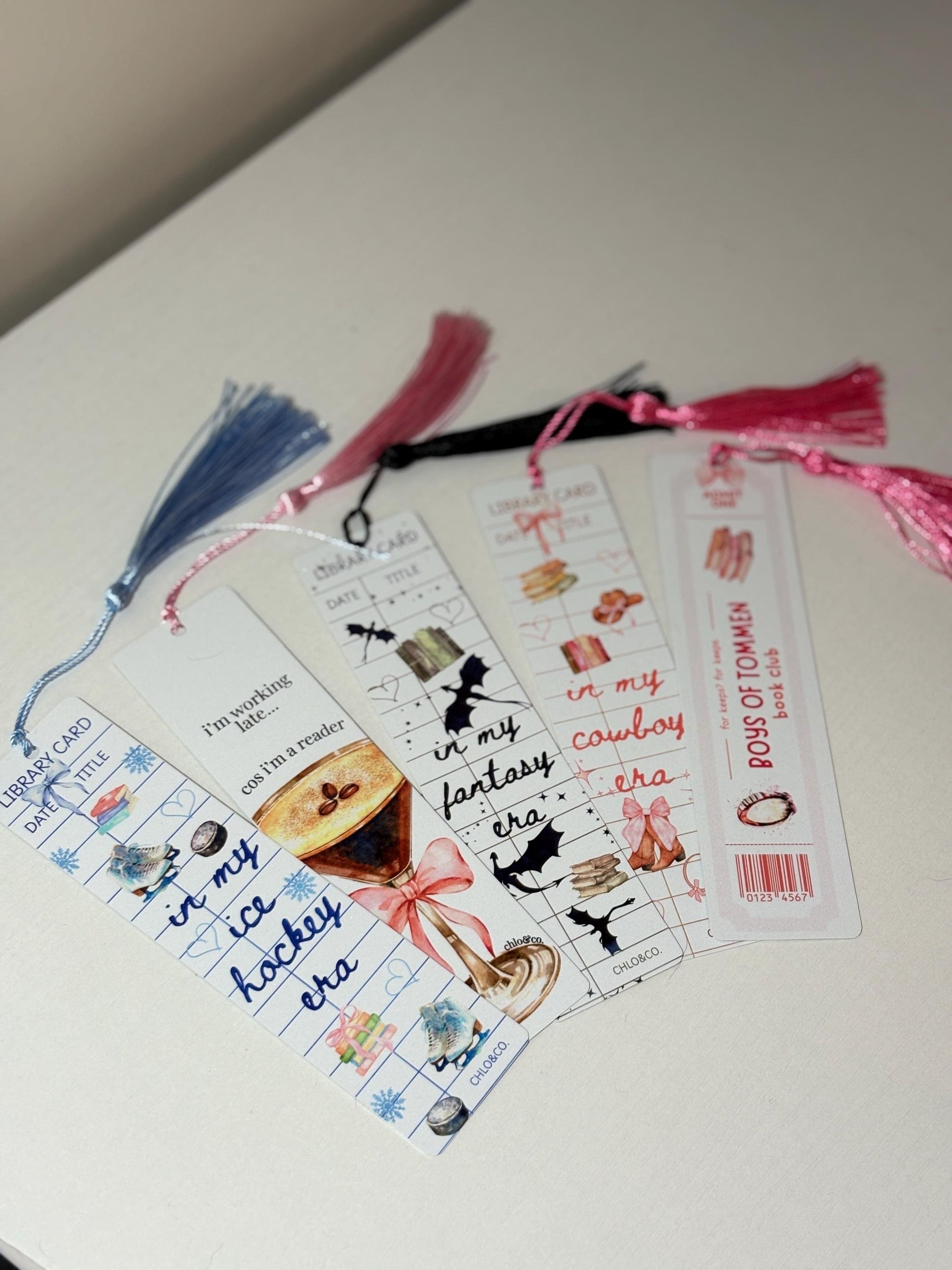 Boys of Tommen Book Club Metal Bookmark with Tassel | Ticket Stub Sports Romance Reader Books Binding 13 Keeping 13 Book Series