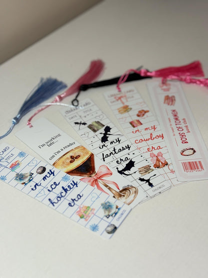 In My Cowboy Era Metal Bookmark with Tassel | Western Cowgirl Boots Bows | Country Romance Reader Bookish Gift