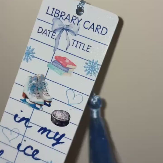 In My Ice Hockey Era Metal Bookmark with Tassel | Sports Romance Reader Accessory Bookish Gift | Icebreaker Off Campus