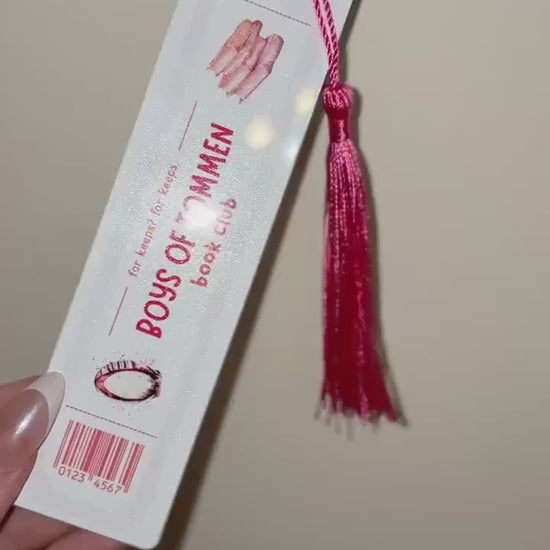 Boys of Tommen Book Club Metal Bookmark with Tassel | Ticket Stub Sports Romance Reader Books Binding 13 Keeping 13 Book Series