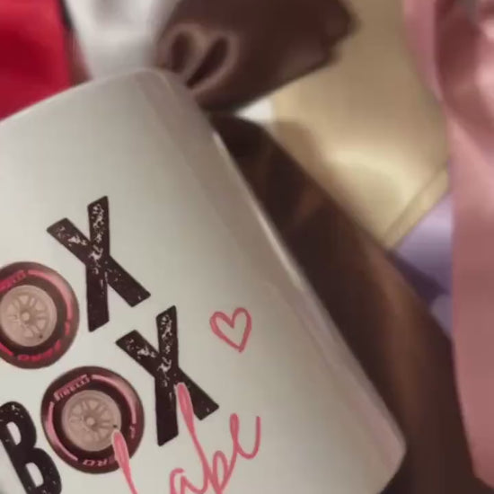 Box Box Babe Mug | Smut & Speed F1 Inspired Mug | Spicy Bookish Gift | Formula 1 Booktok Mug | F1 Mug for Romance Readers